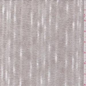 3 1/4 YD PC-Almond Beige Stripe Cotton Sweater Knit Fabric