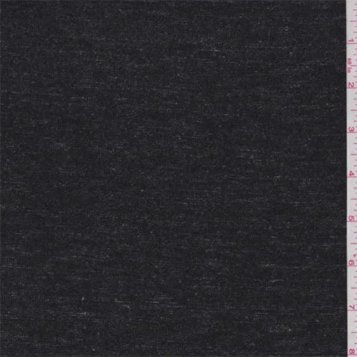 3 5/8 YD PC-Heather Black/White Sweater Knit Fabric