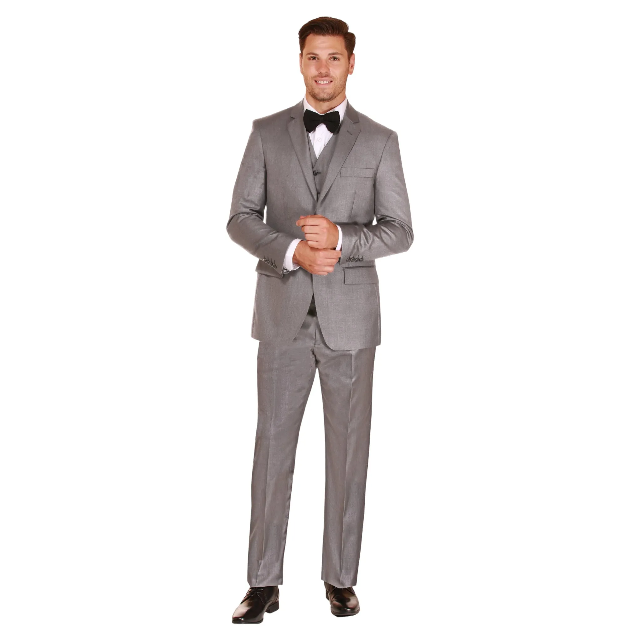 3pc Stone Sharkskin Suit