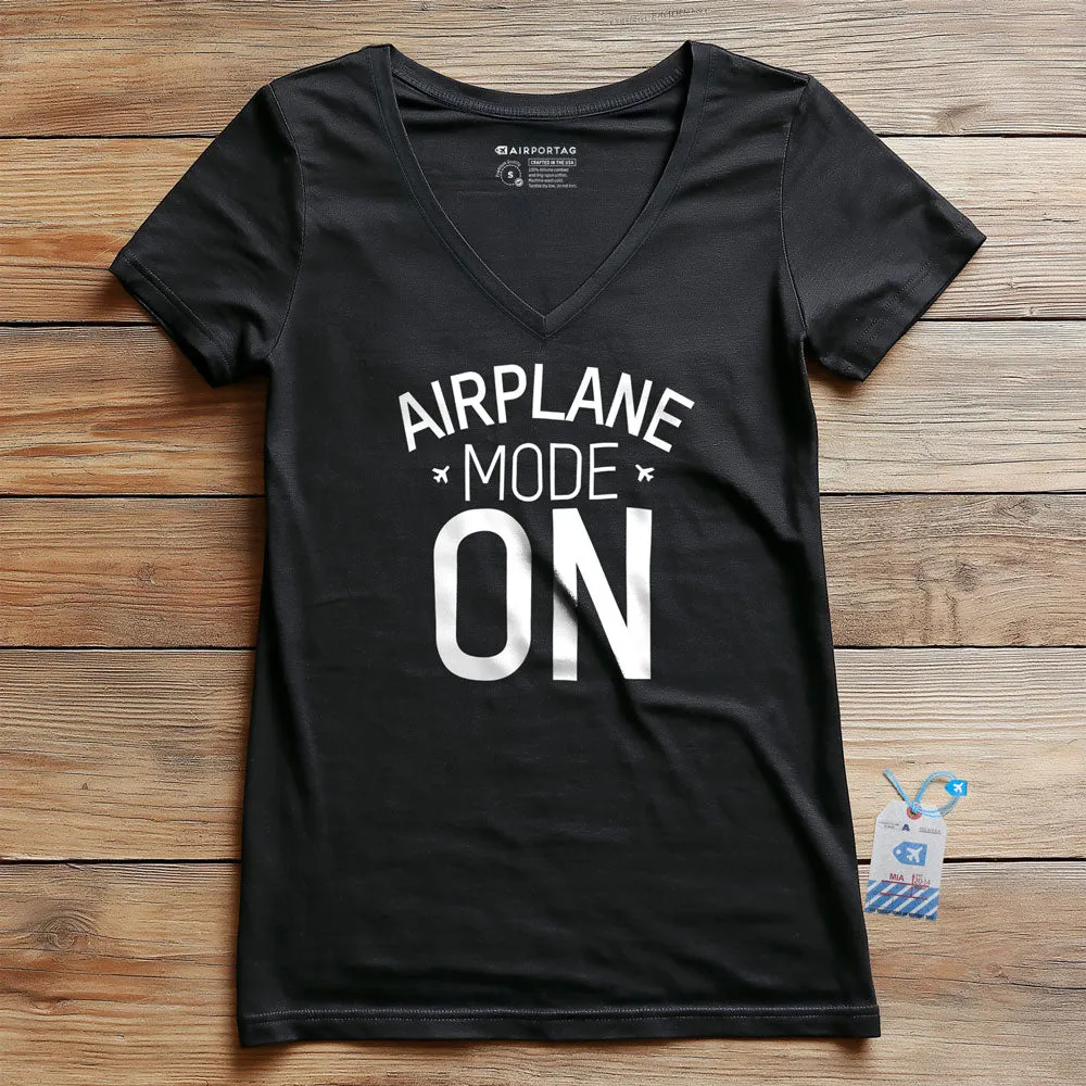 Airplane Mode - Women's V-Neck T-Shirt