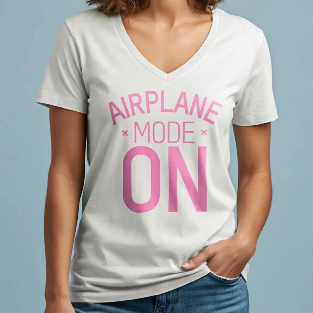 Airplane Mode - Women's V-Neck T-Shirt