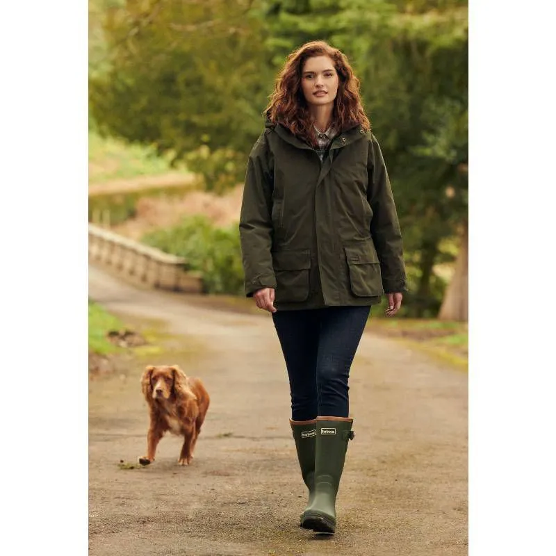 Barbour Beaconsfield Waterproof Ladies Jacket - Olive