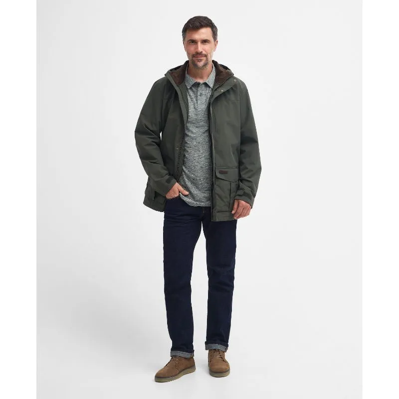 Barbour Summer Brockstone Mens Waterproof Jacket - Olive