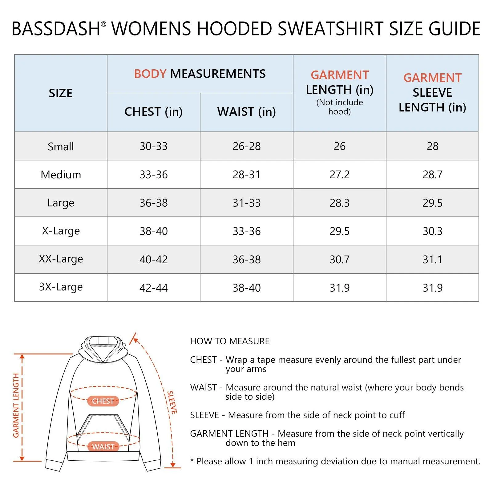 BASSDASH Women’s Fleece Hoodie with Neck Gaiter