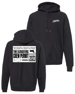 Beach Permit Premium Heavyweight Hoodie - Black