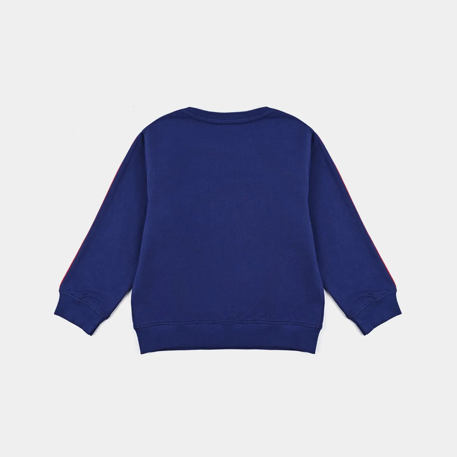 Boys Cotton Terry Sweatshirt Character-Navy