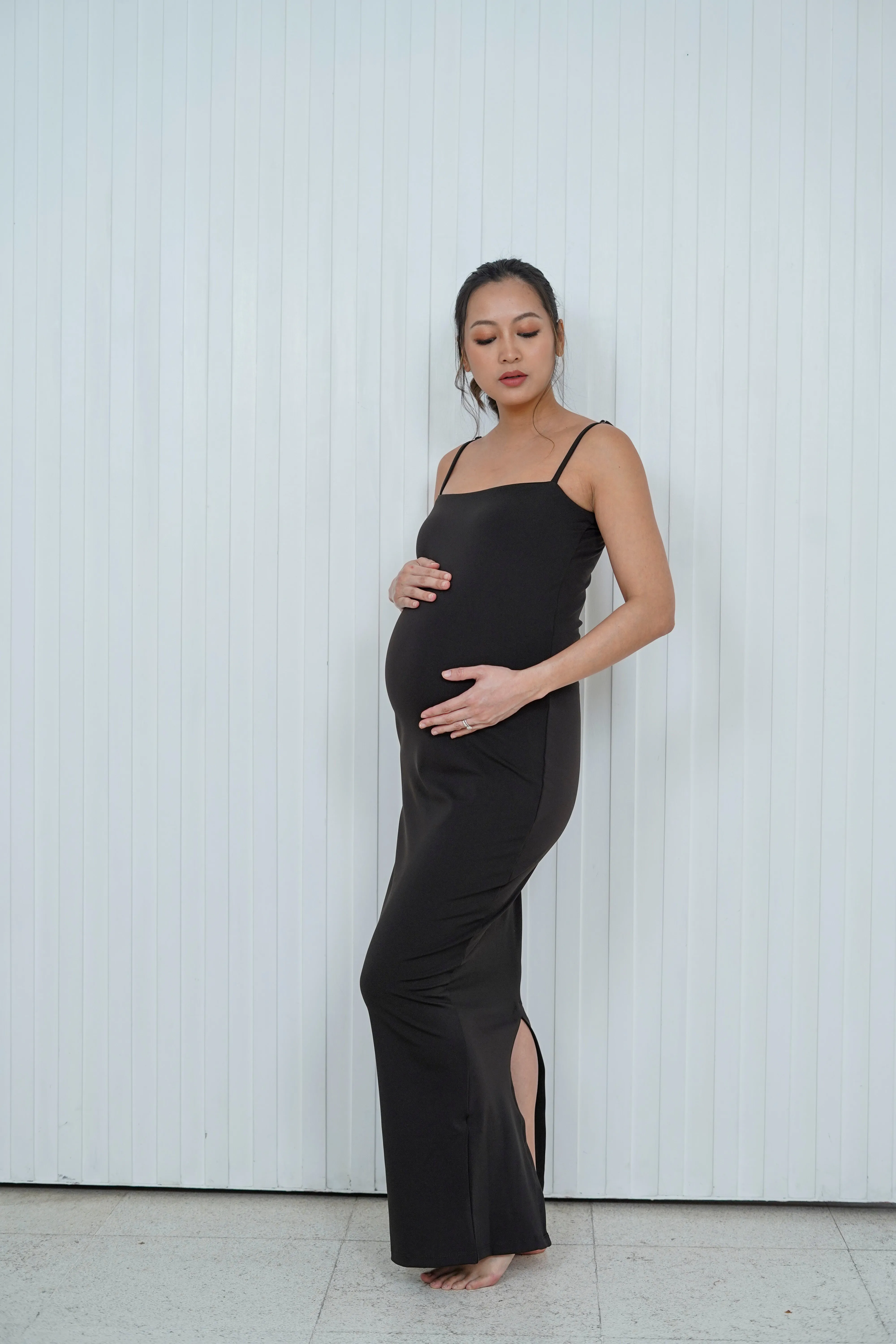 Celestia Maxi Dress   ( Black Walnut)