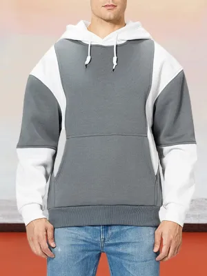 Color Blocking Fashion Casual Hoodie