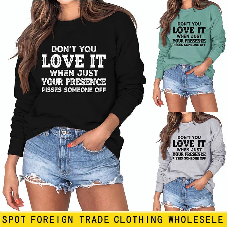 DON'T YOU LOVE IT WHEN Loose Long-sleeved Large Size Sweater Women