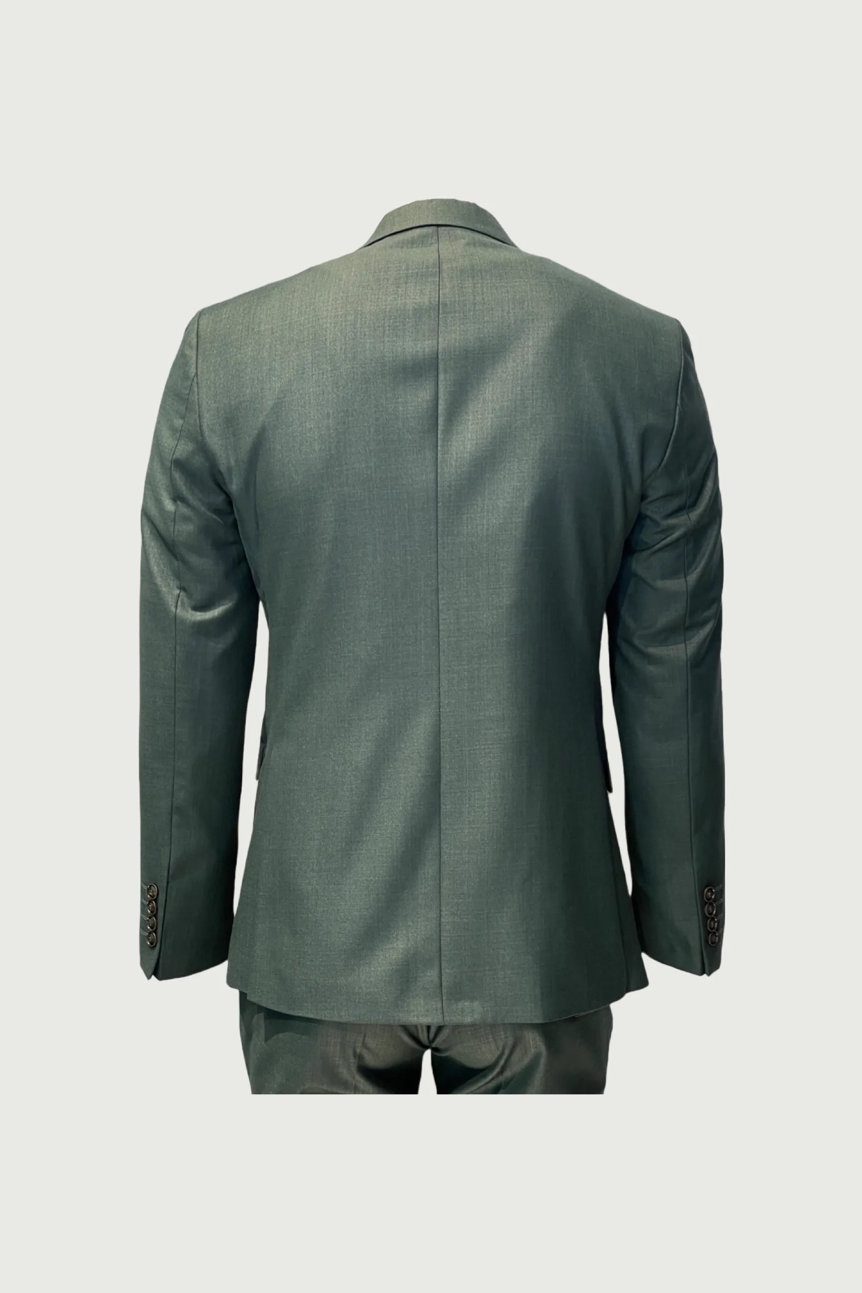 Green 3-Piece Wool Suit