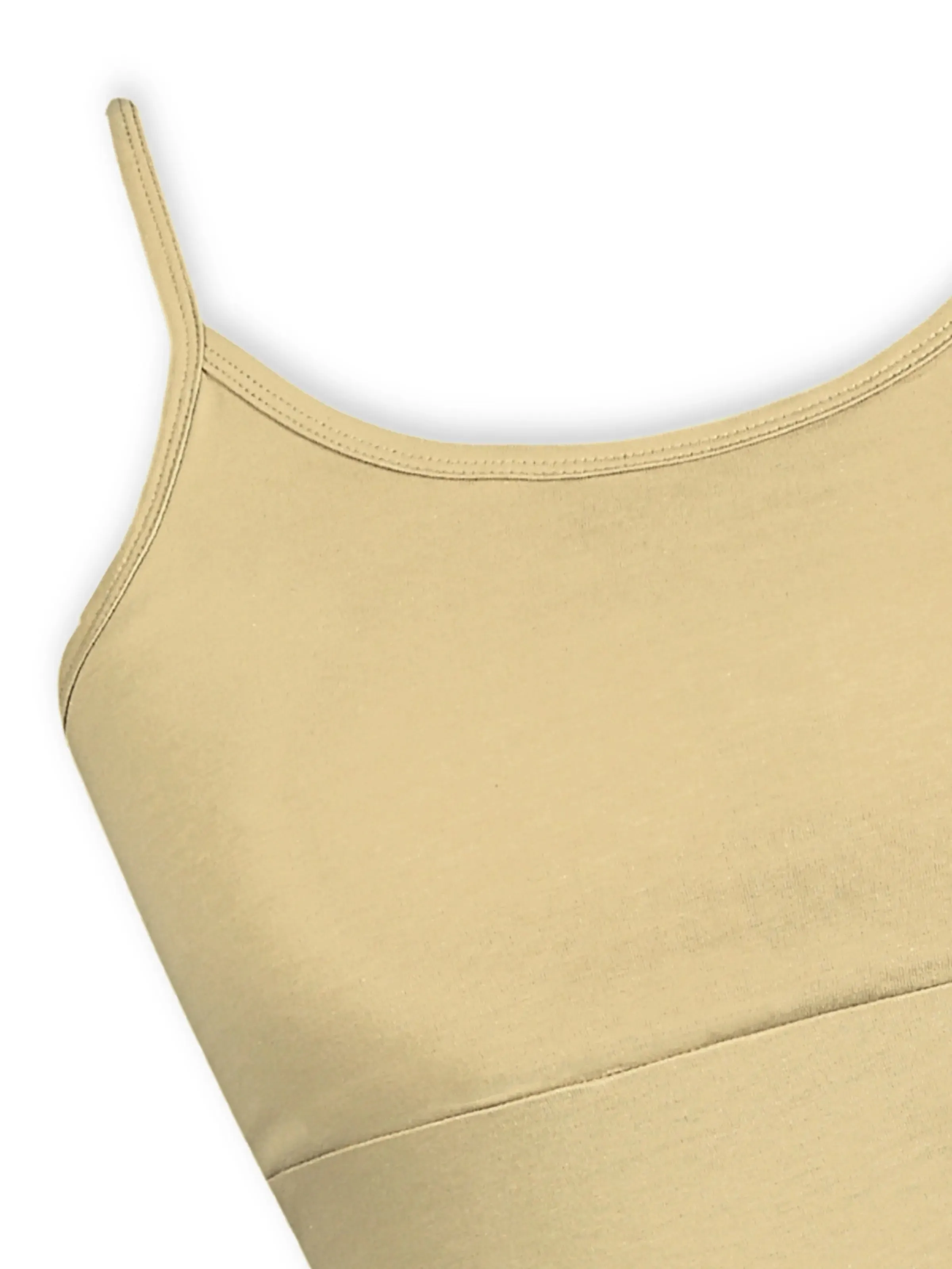 High Coverage Padded Cotton Camisole Bra in Skin Tone with Adjustable Straps Pack-of-1