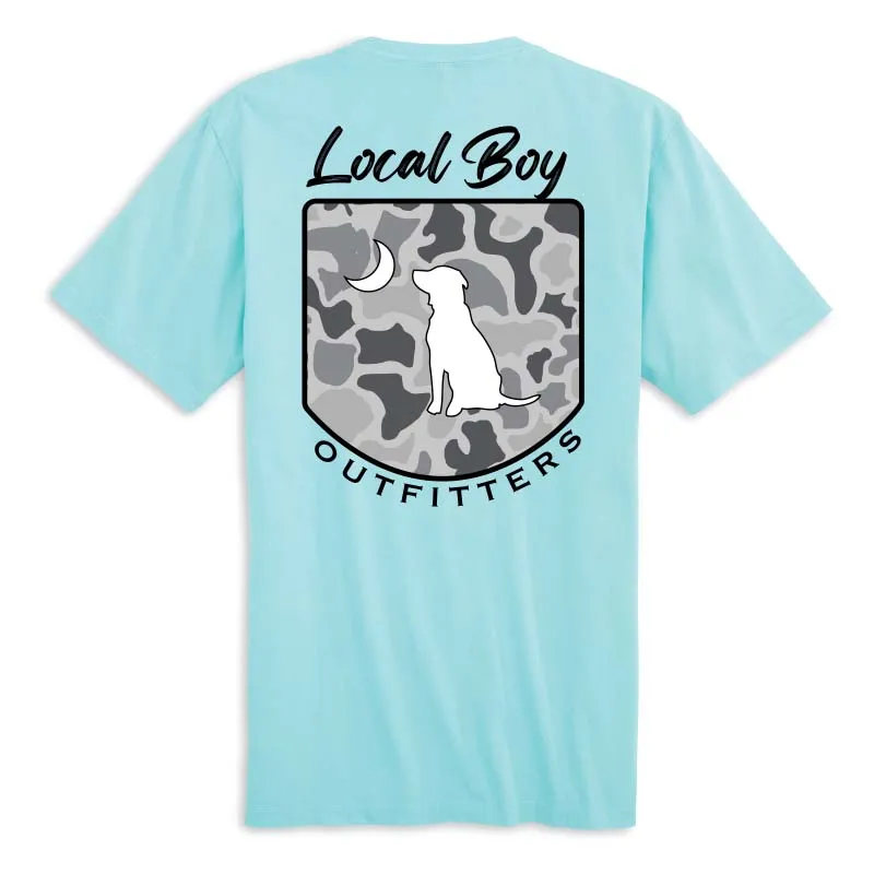 Localflage Crest Short Sleeve T-Shirt in Aqua