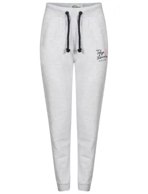 Melaina Cuffed Joggers In Ice Grey Marl - Tokyo Laundry