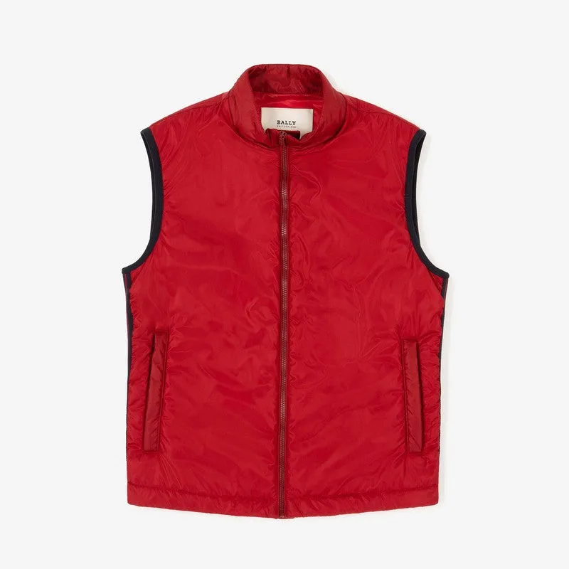 Men's Bally Side Logo Vest, Ink