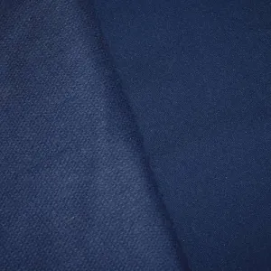 Mosaic Blue Wool Blend Doublewoven Jacketing Fabric