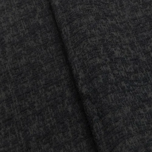 Navy/Gray Wool Blend Textured Jacquard Jacketing Fabric