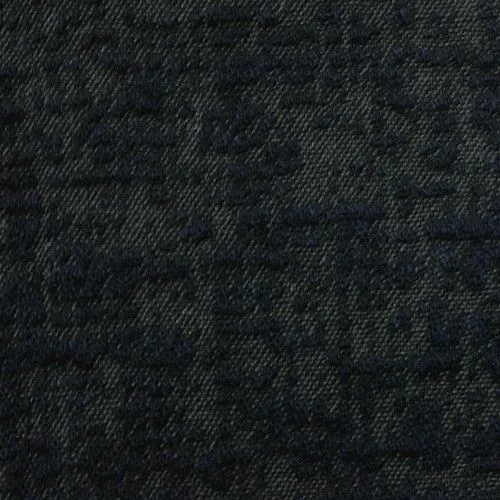 Navy/Gray Wool Blend Textured Jacquard Jacketing Fabric