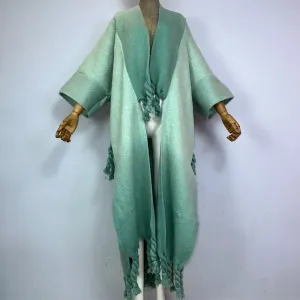 Ombre Mist Wool Kimono