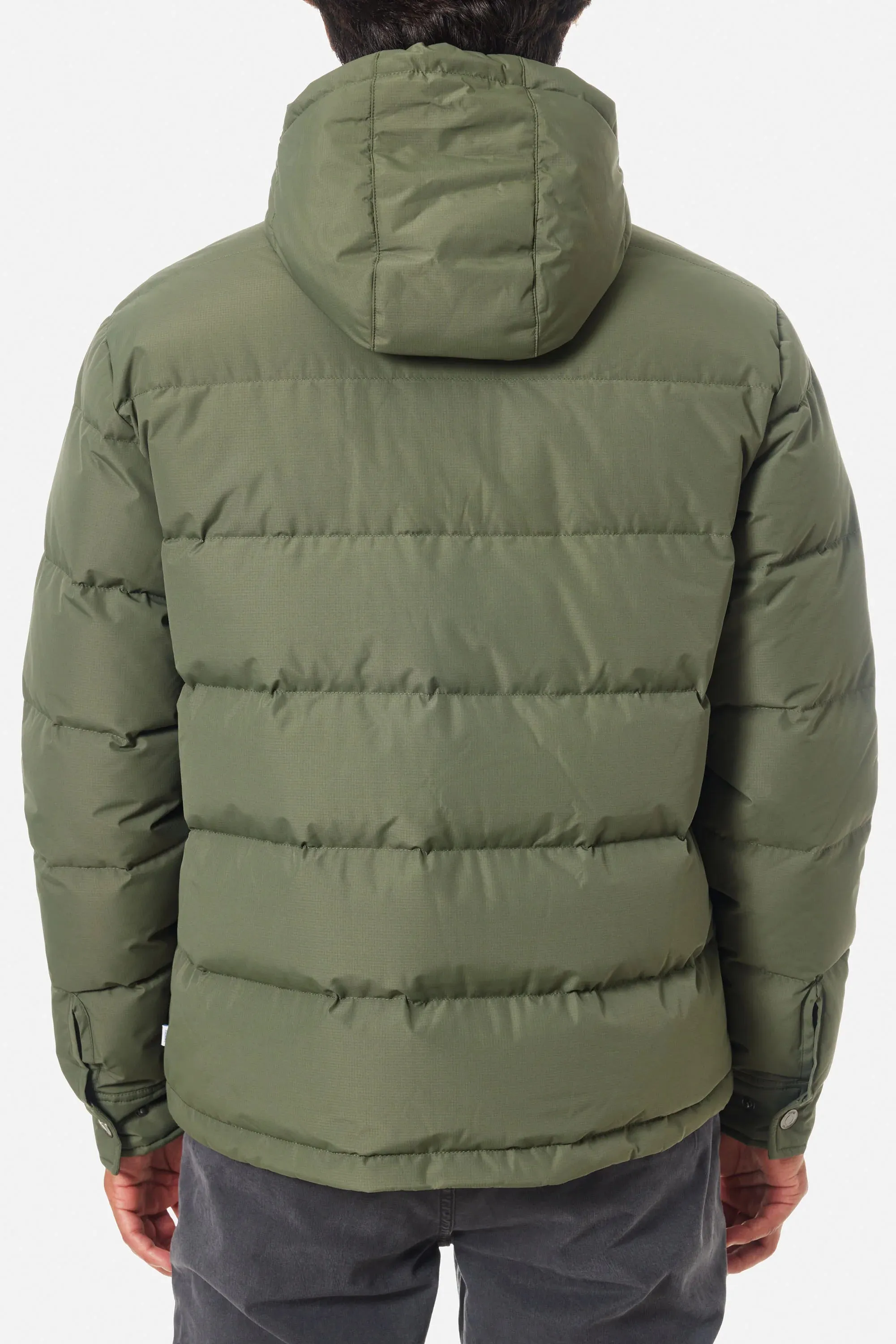 OTG SUMMIT HOODED DOWN JACKET - Thyme