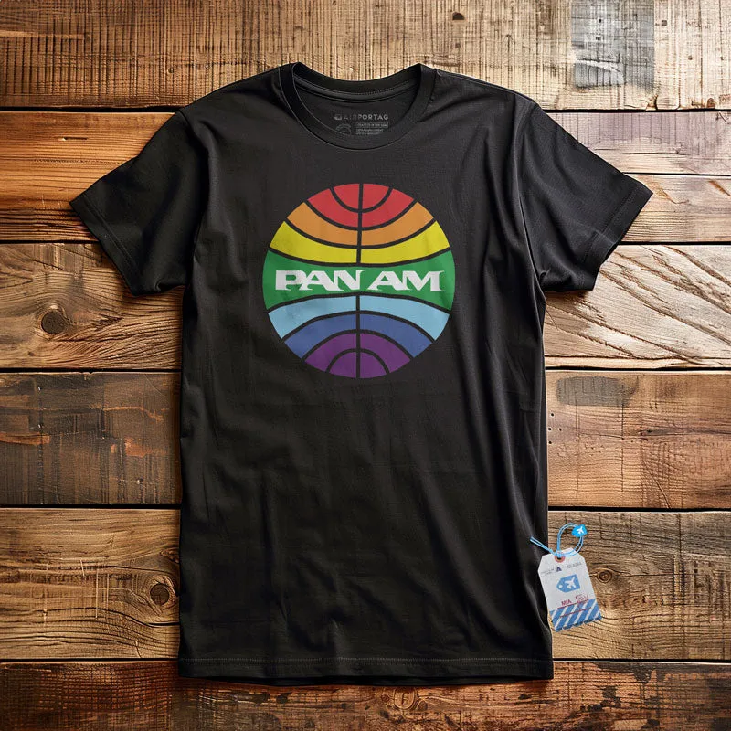 Pan Am Logo Rainbow - T-Shirt