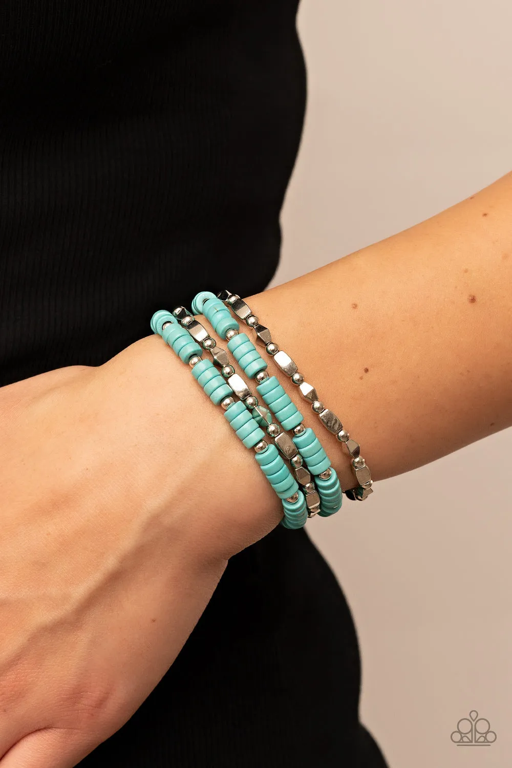 Paparazzi  Anasazi Apothecary - Blue Bracelets