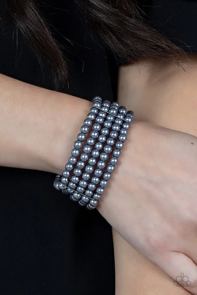 Paparazzi Bracelet ~ A Pearly Affair - Silver