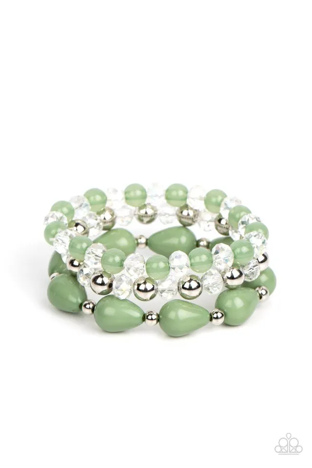 Paparazzi Bracelet ~ Beachside Brunch - Green