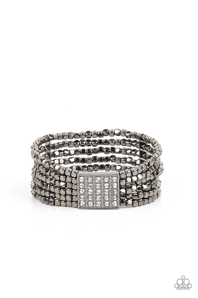 Paparazzi Bracelet ~ Star-Studded Showcase - Black