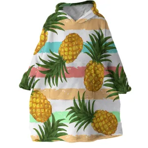 Pineapple Party Wearable Blanket Hoodie