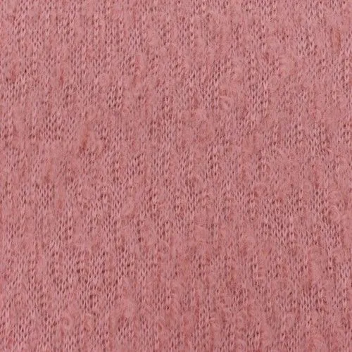 Ribbon Pink Wool Blend Boucle-like Texture Jacketing Fabric