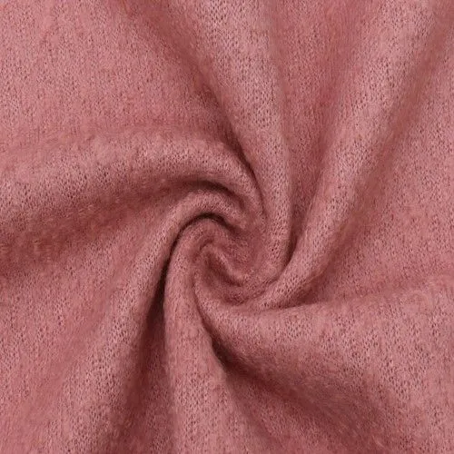 Ribbon Pink Wool Blend Boucle-like Texture Jacketing Fabric