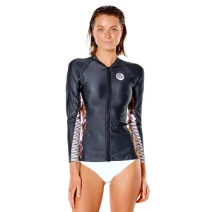 Rip Curl Womens Playabella Long Sleeve Zip Thru UV Top