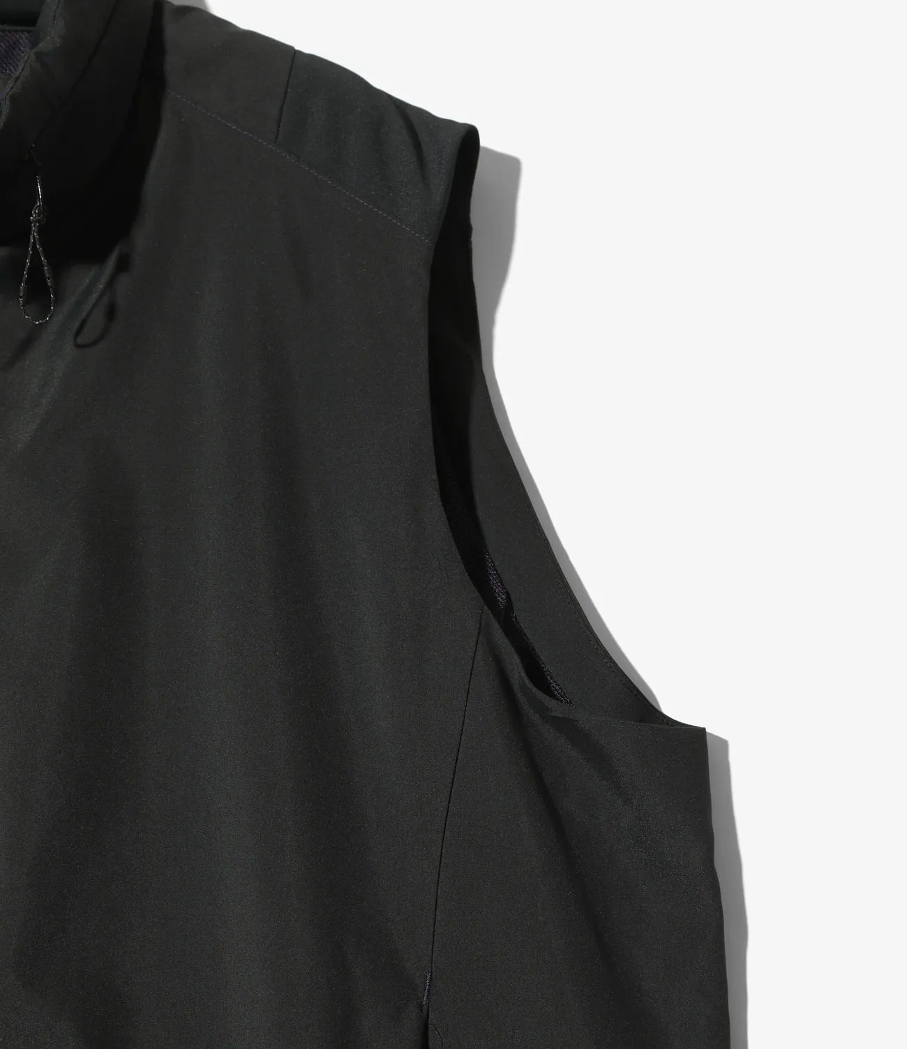 SB Vest – Black Poly Brushed Taffeta