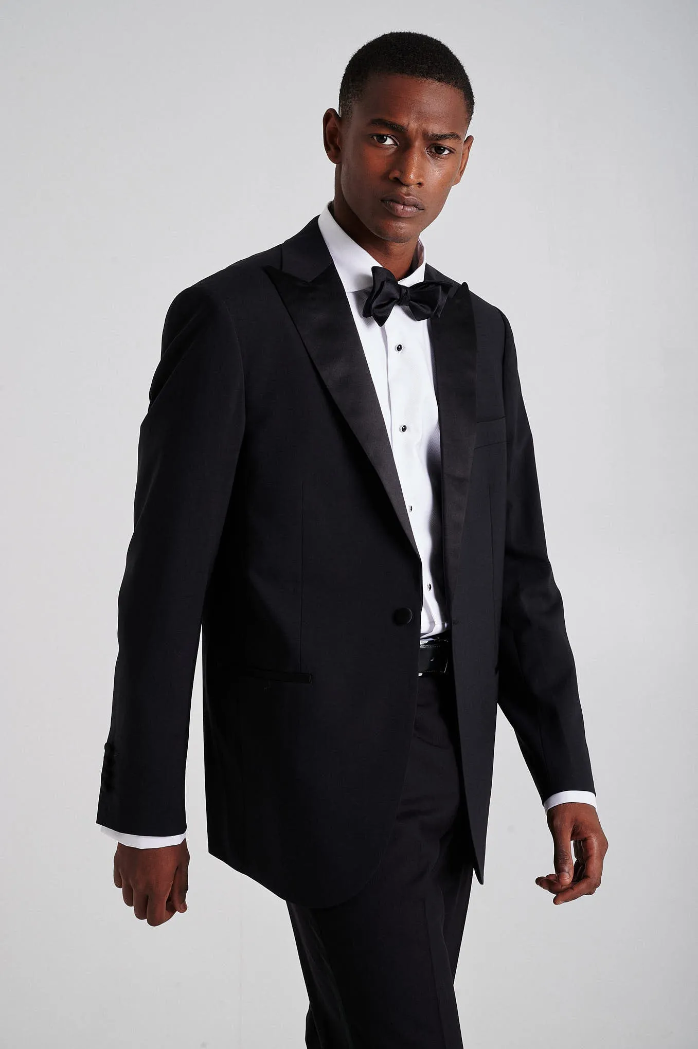 Slim fit wool & elastane tuxedo suit