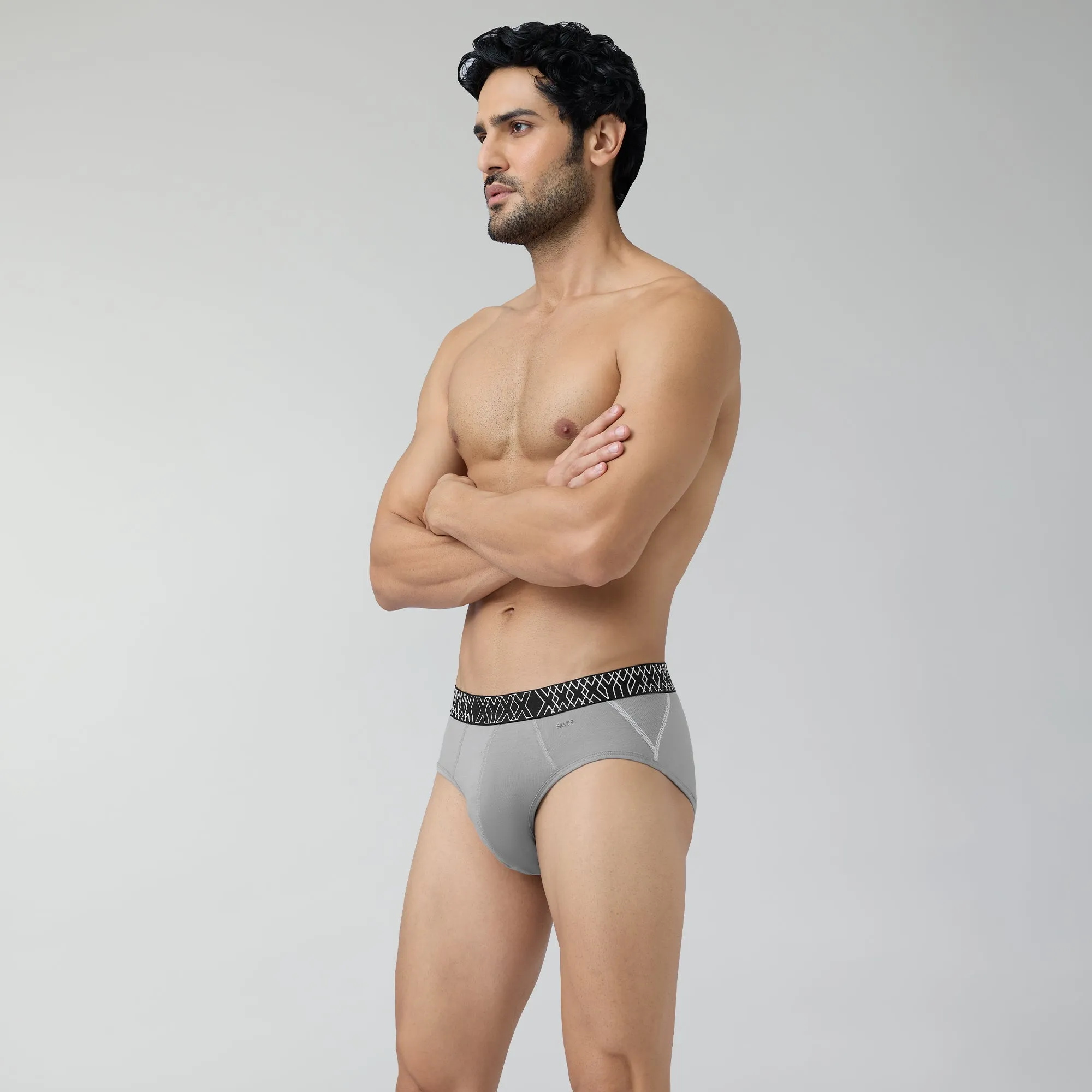 Sprint Cotton Stretch Briefs Opal Grey