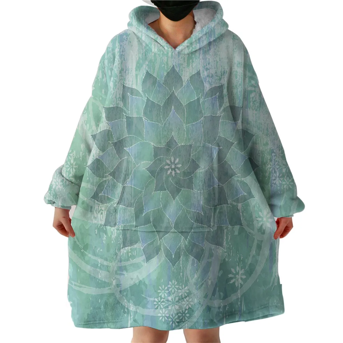 The Ocean Hues Wearable Blanket Hoodie