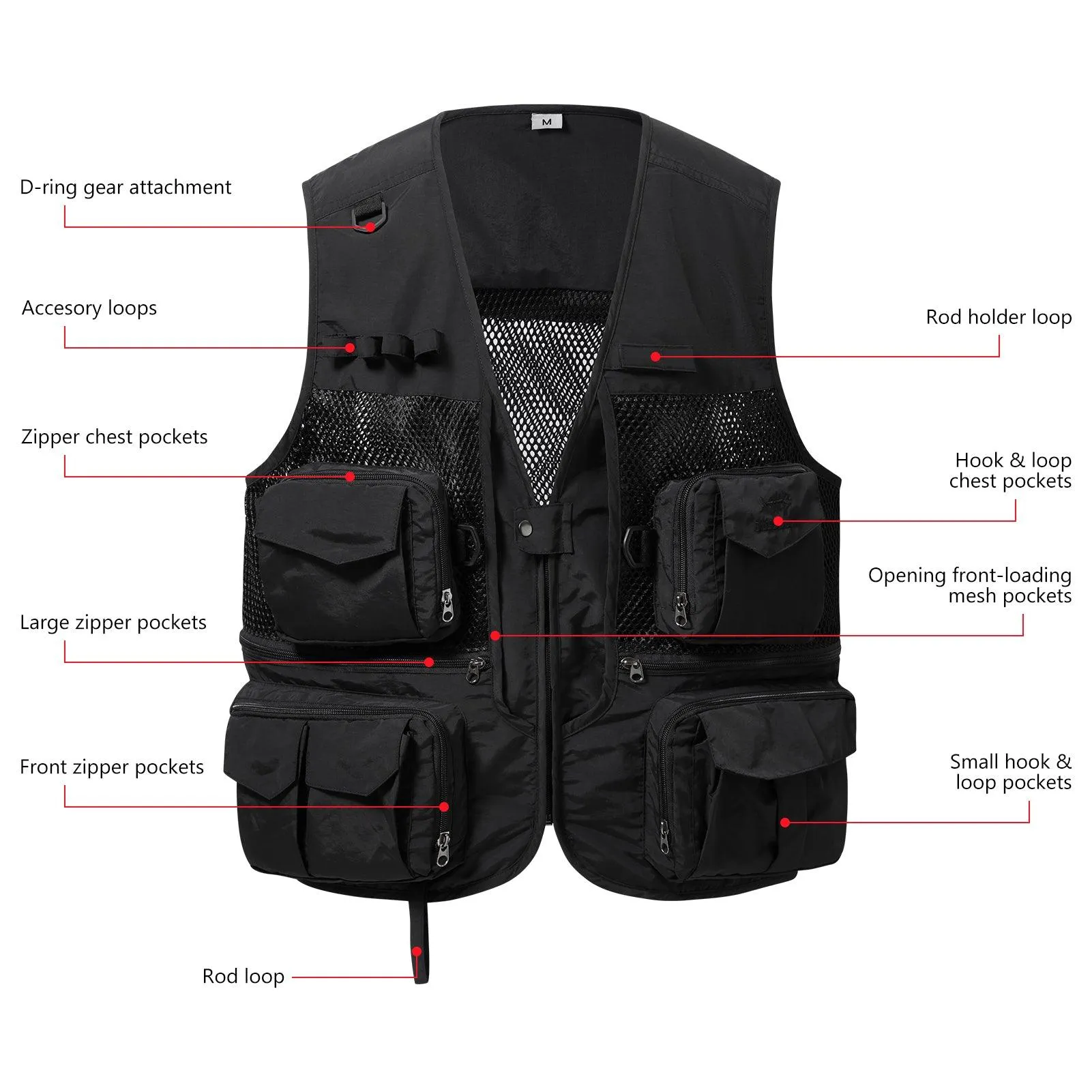 Unisex Utility Fishing Vest