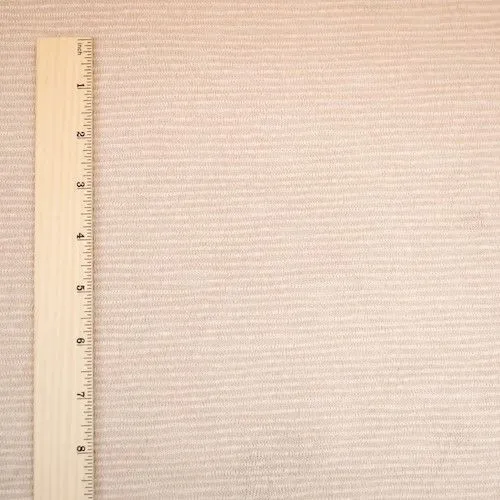 Vintage Beige/White Stripe Slub Knit Fabric