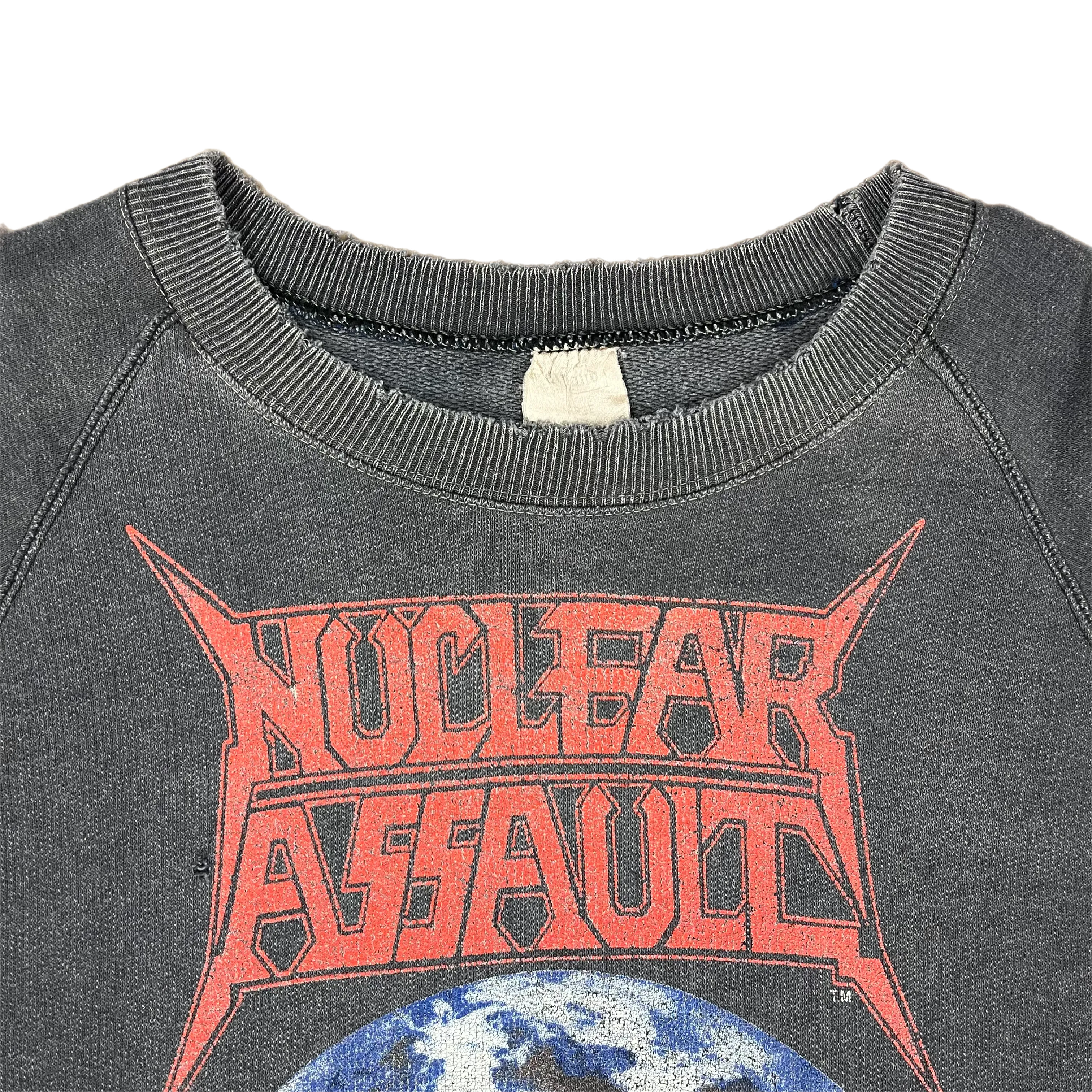 Vintage Nuclear Assault "Handle With Care" Raglan Sweatshirt