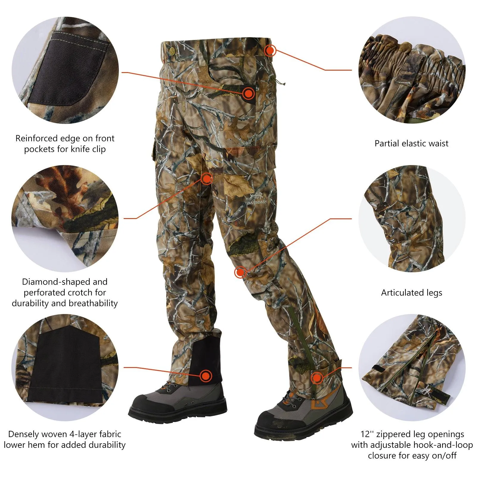 WALKER Breathable Waterproof Hunting Pants for men