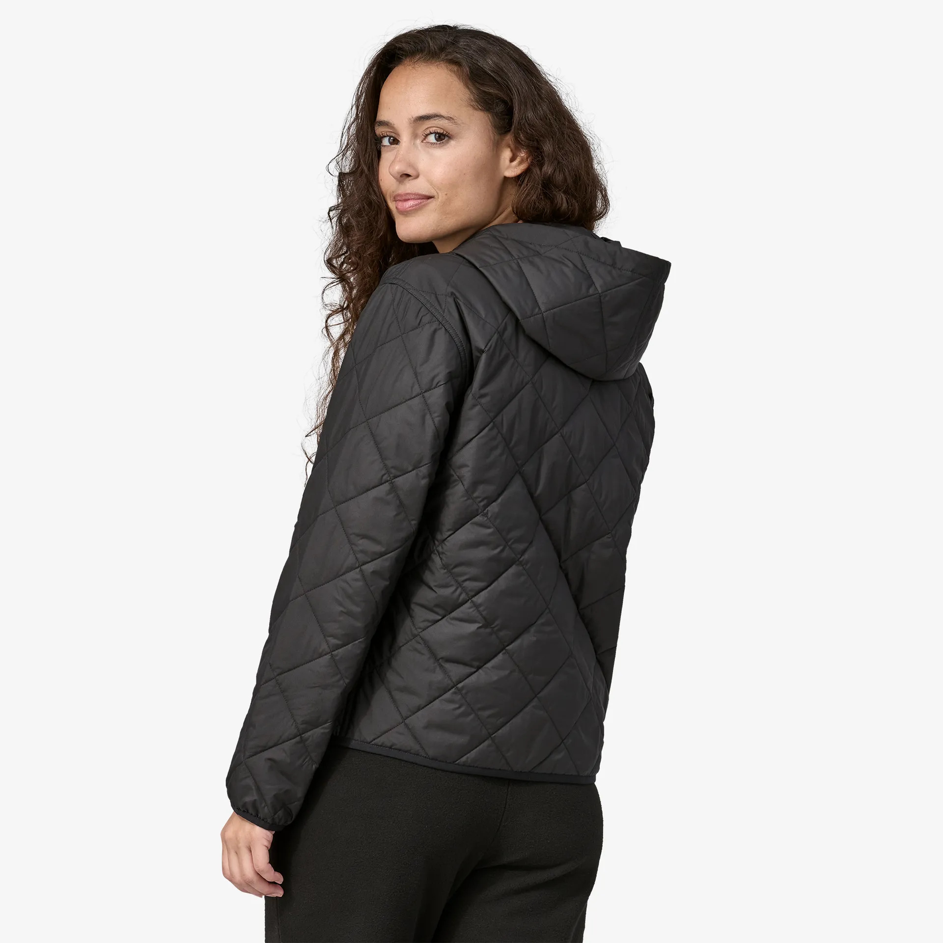 Women's Diamond Quilted Bomber Hoody