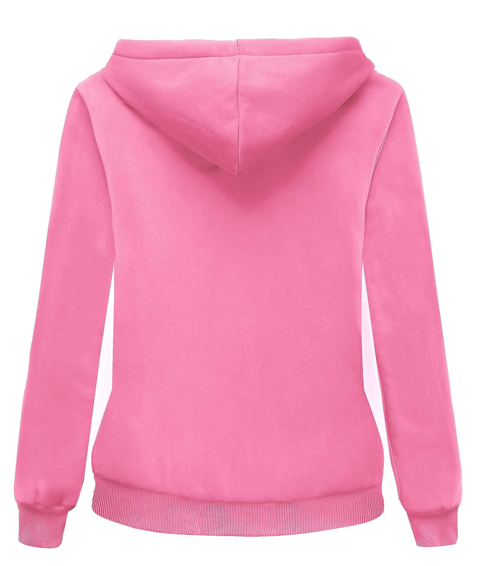 Women's Sherpa Lined Fleece Zip-Up Hoodie-ZPK006050