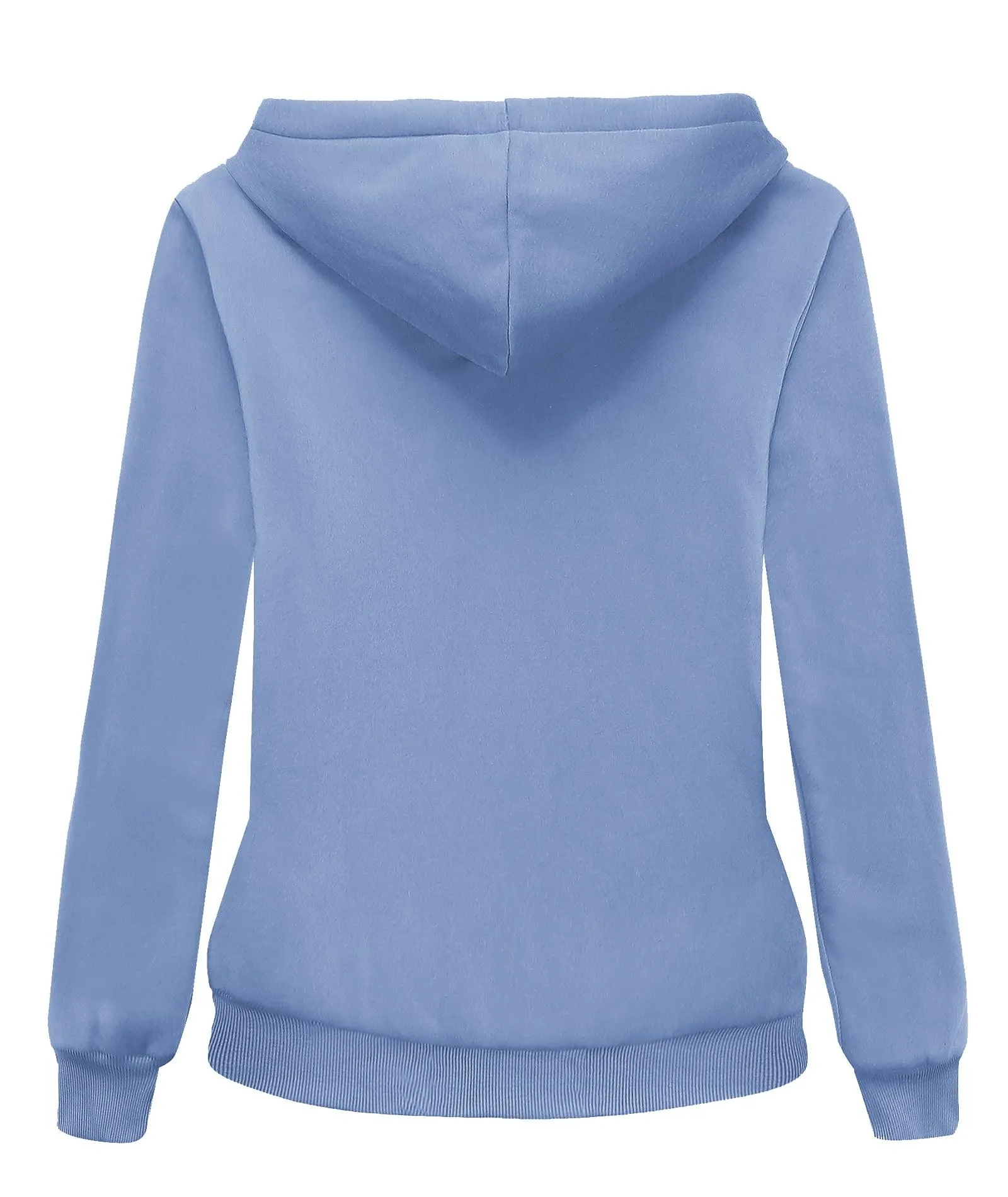 Women's Sherpa Lined Fleece Zip-Up Hoodie-ZPK006050