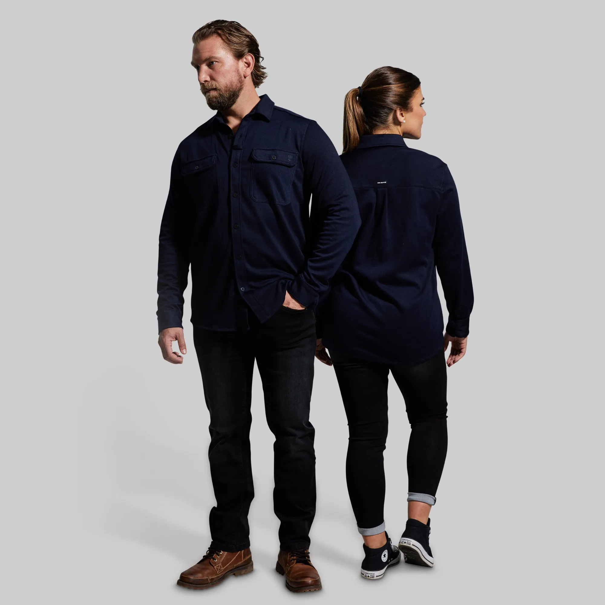 Woodsman Stretchy Flannel (Navy)