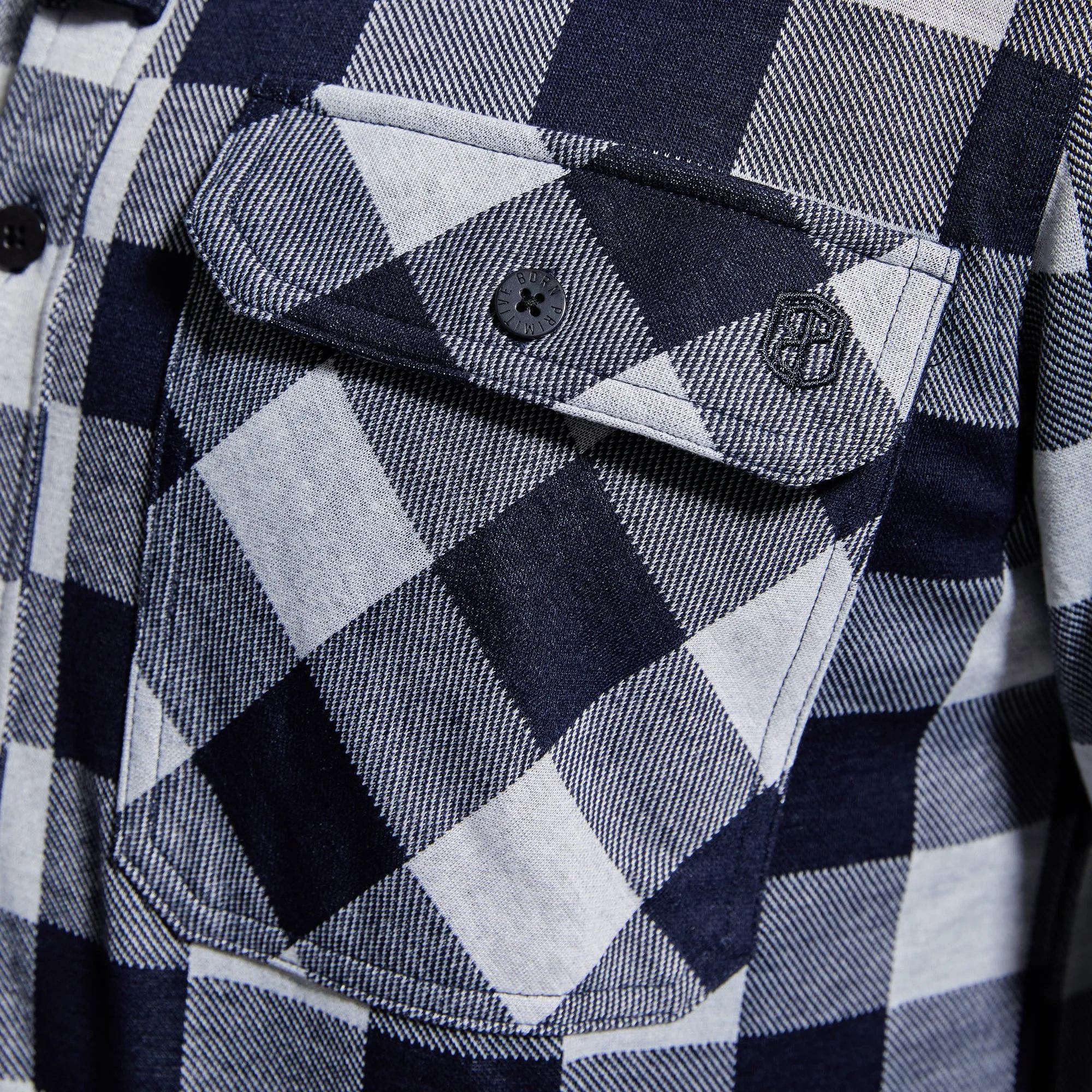 Woodsman Stretchy Flannel (Navy/White)